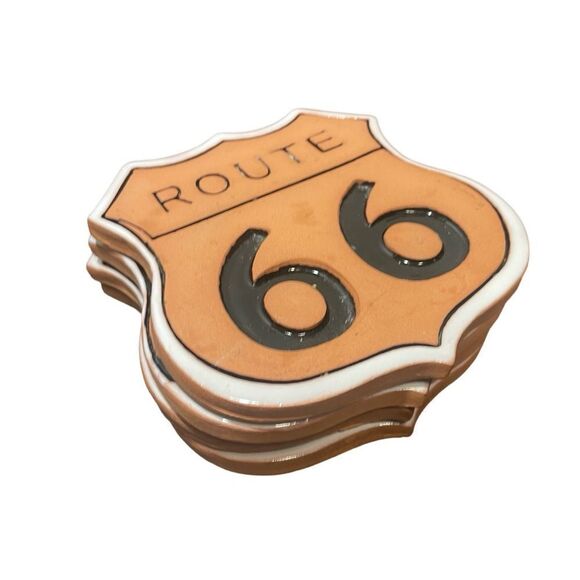 Route 66 Durable Iconic Coasters - Picture 1 of 5